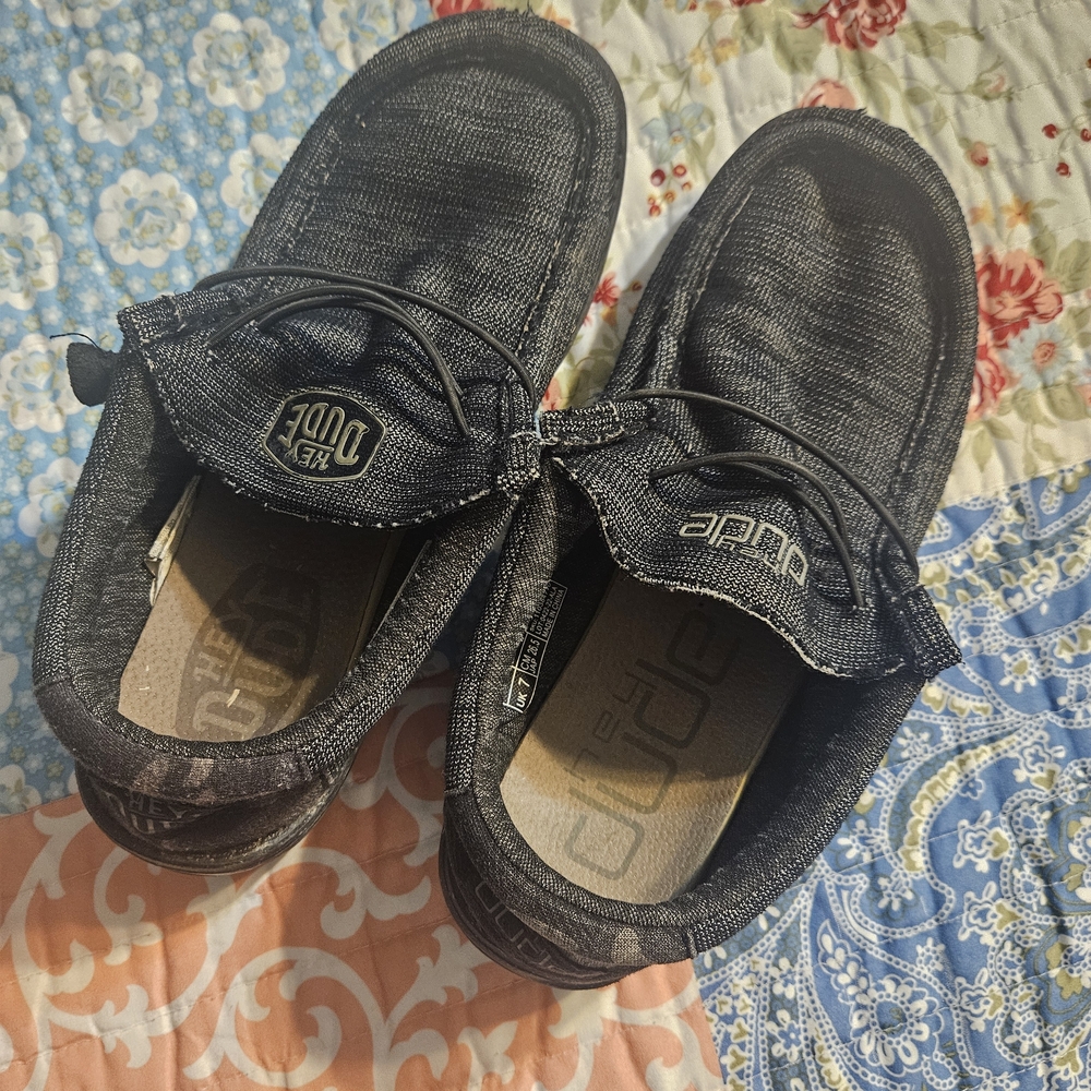 Hey Dude Black Casual Canvas Slip-On Shoes